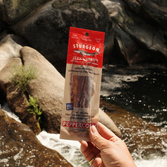 1.5 oz Peppercorn Sturgeon Jerky