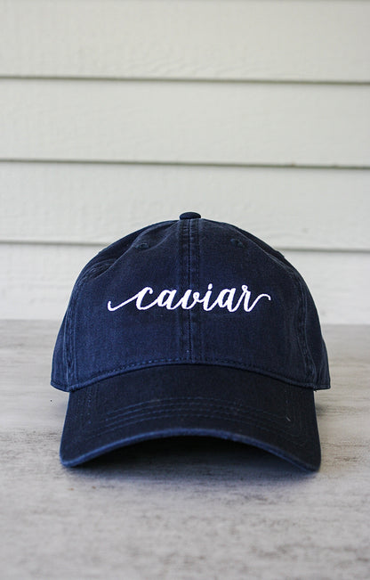 Caviar Embroidered Baseball Cap