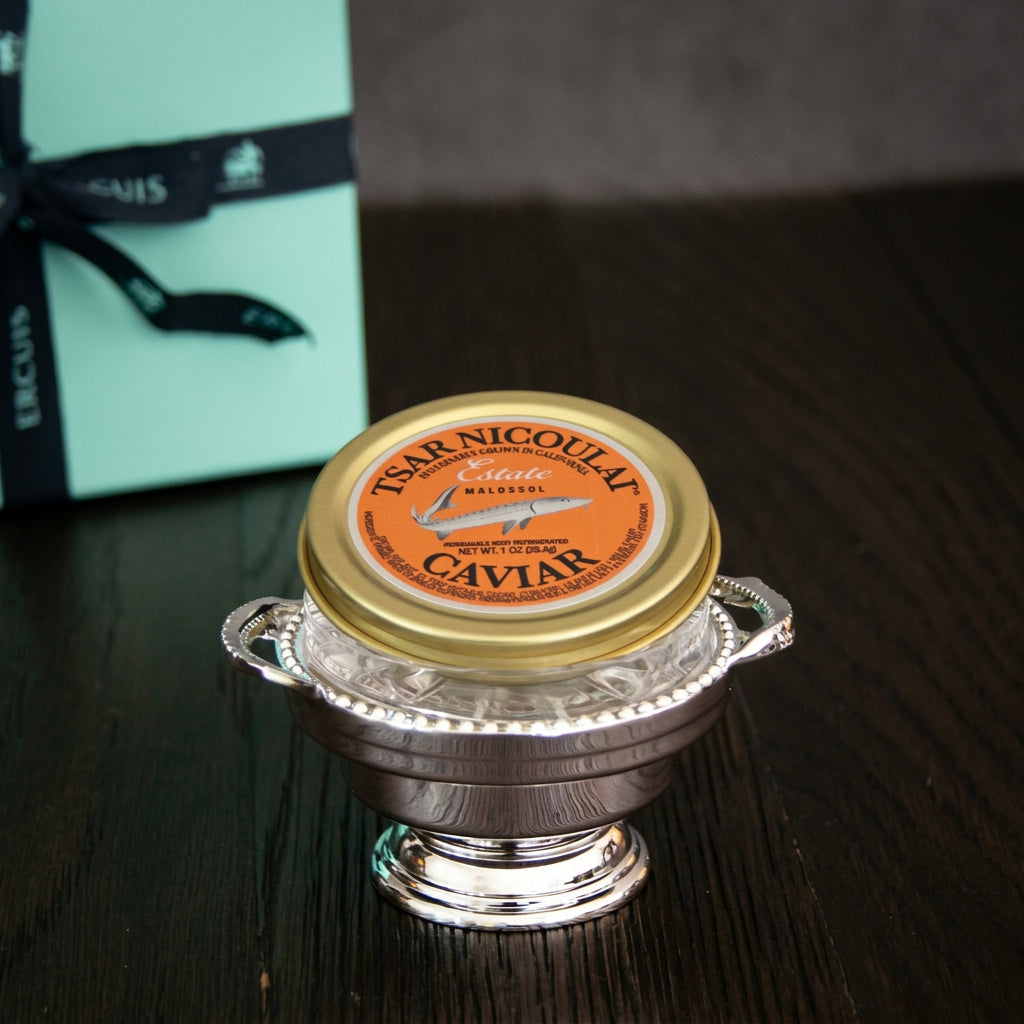 Ercuis Perles Silverplated Caviar Cup