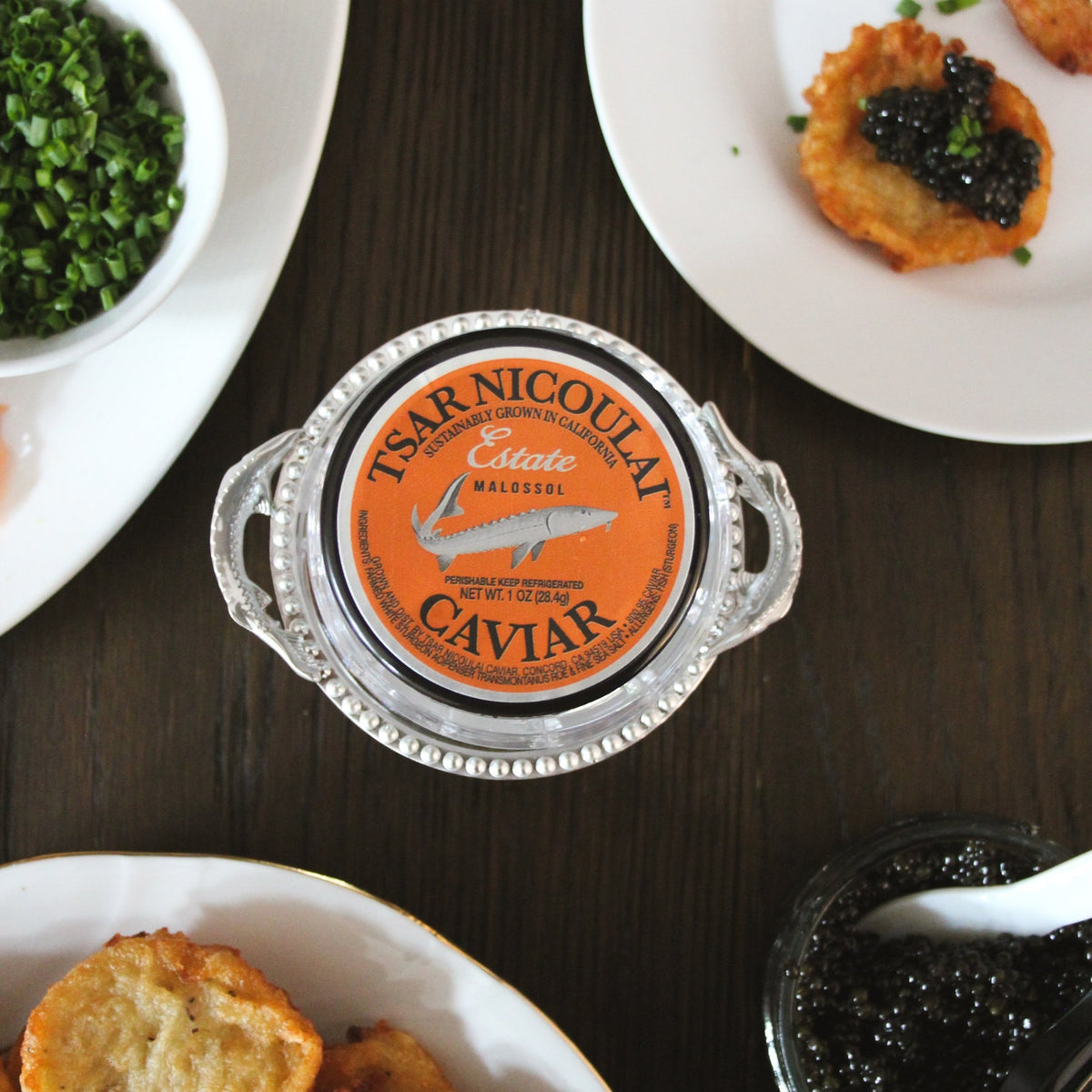 Ercuis Perles Silverplated Caviar Cup