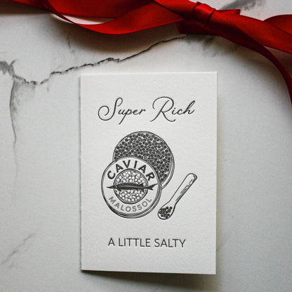 Handcrafted Caviar Greeting Card