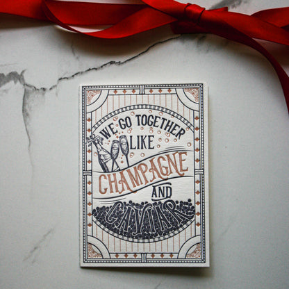 Handcrafted Caviar Greeting Card