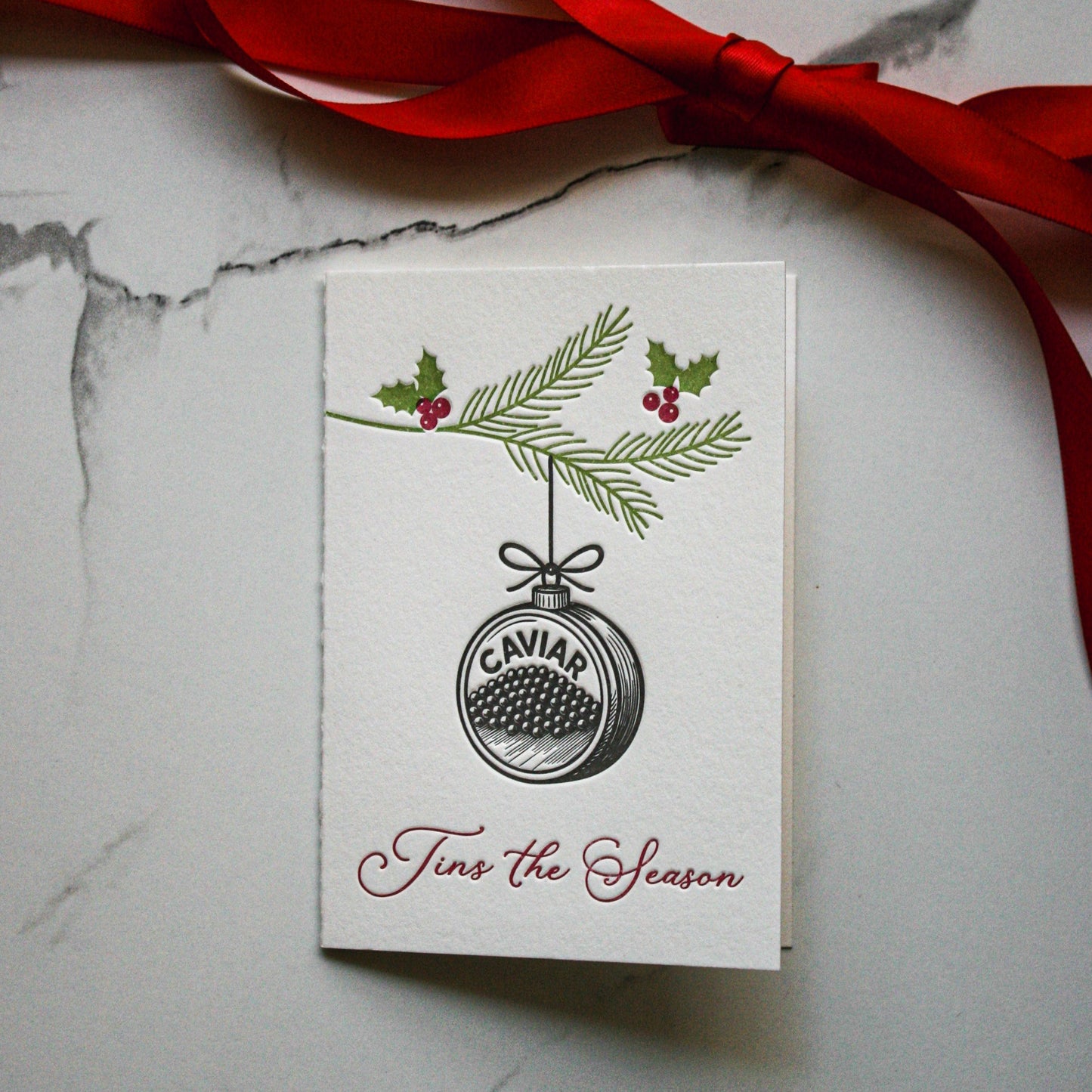 Handcrafted Caviar Greeting Card