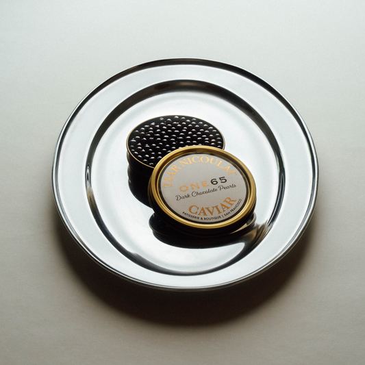 Tsar nicoulai x One65 chocolates pearls