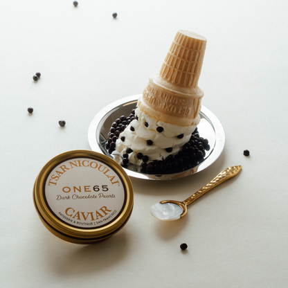 Tsar nicoulai x One65 chocolates pearls