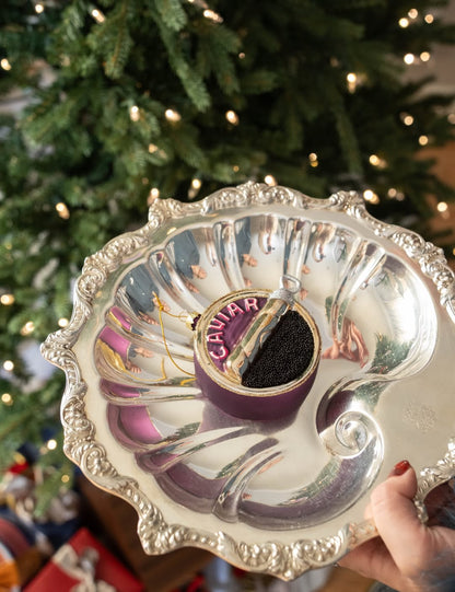 Set of 3 Caviar Ornament