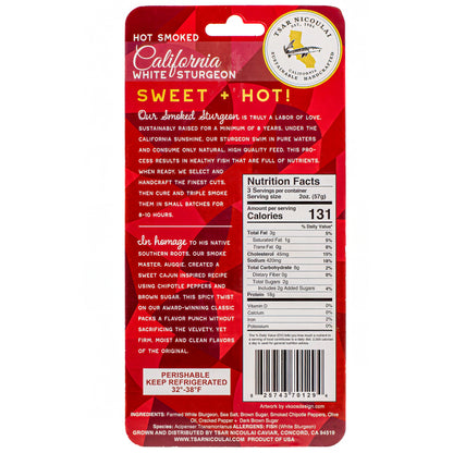6 oz Sweet 'n' Hot Smoked Sturgeon