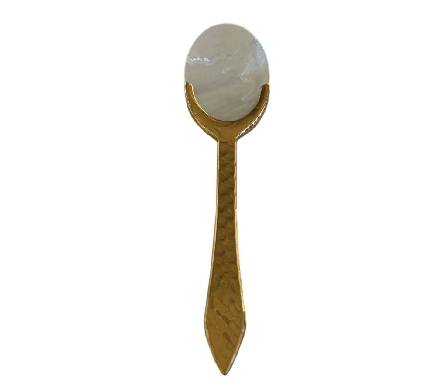 Hammered Mother of Pearl Spoon