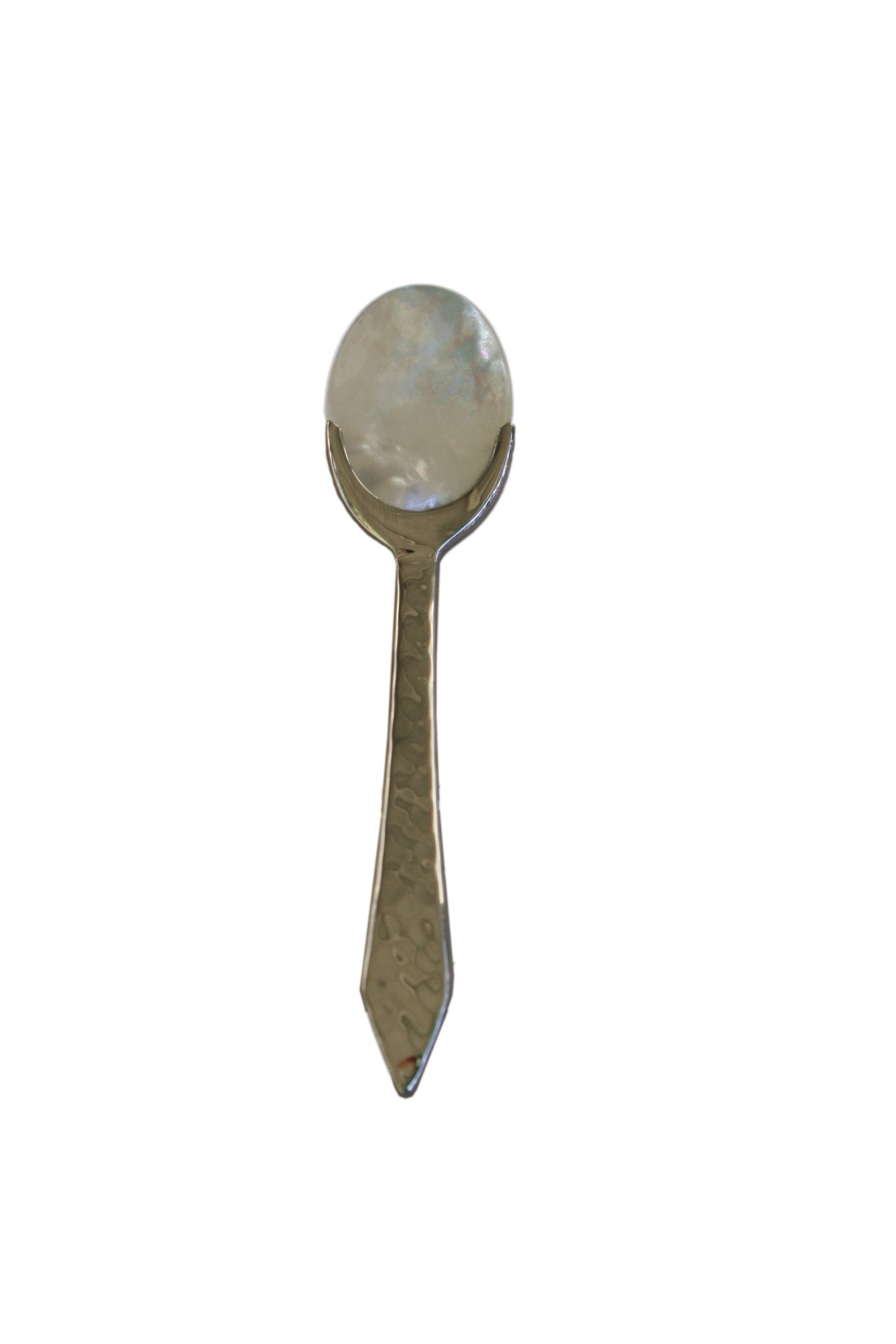 Hammered Mother of Pearl Caviar Spoon – Tsar Nicoulai Caviar