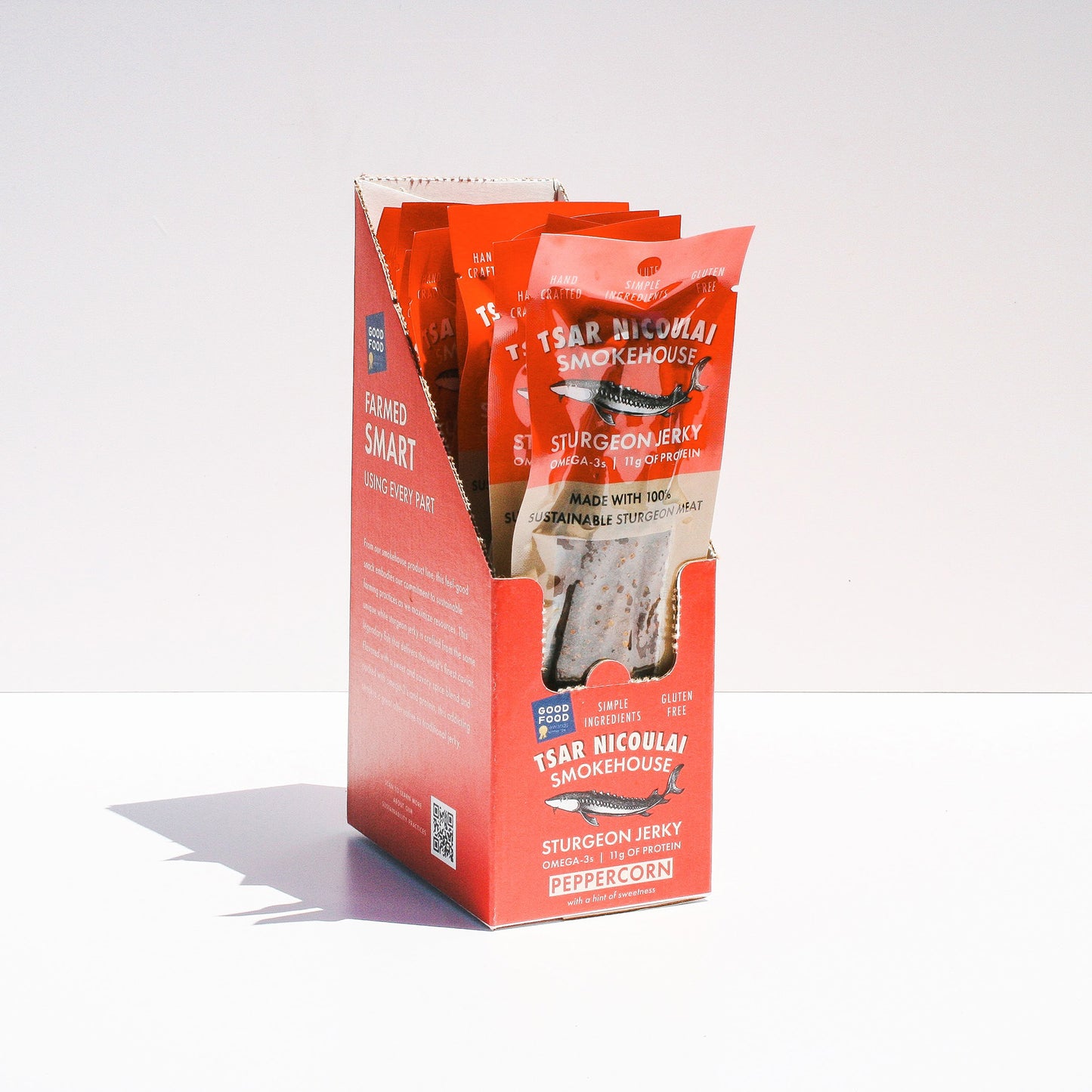 1.5 oz Peppercorn Sturgeon Jerky