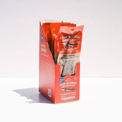 1.5 oz Peppercorn Sturgeon Jerky