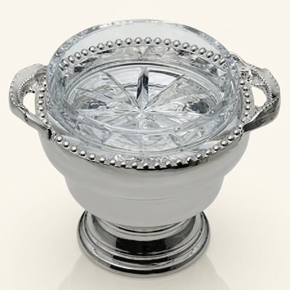 Ercuis Perles Silverplated Caviar Cup